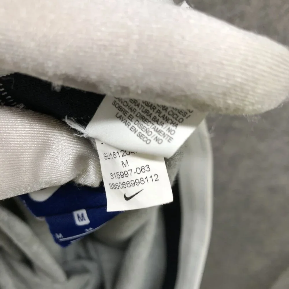 Nike Club Logo Leggings Womens M Gray Swoosh‎ Cotton Blend Yoga Gym Lounge